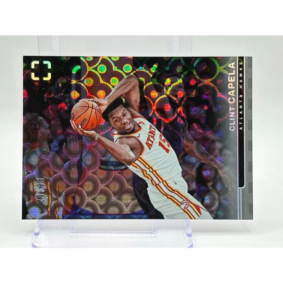 2024-25 Panini Photogenic Clint Capela Groovy Parallel 20/35 SP Atlanta Hawks - Picture 1 of 2